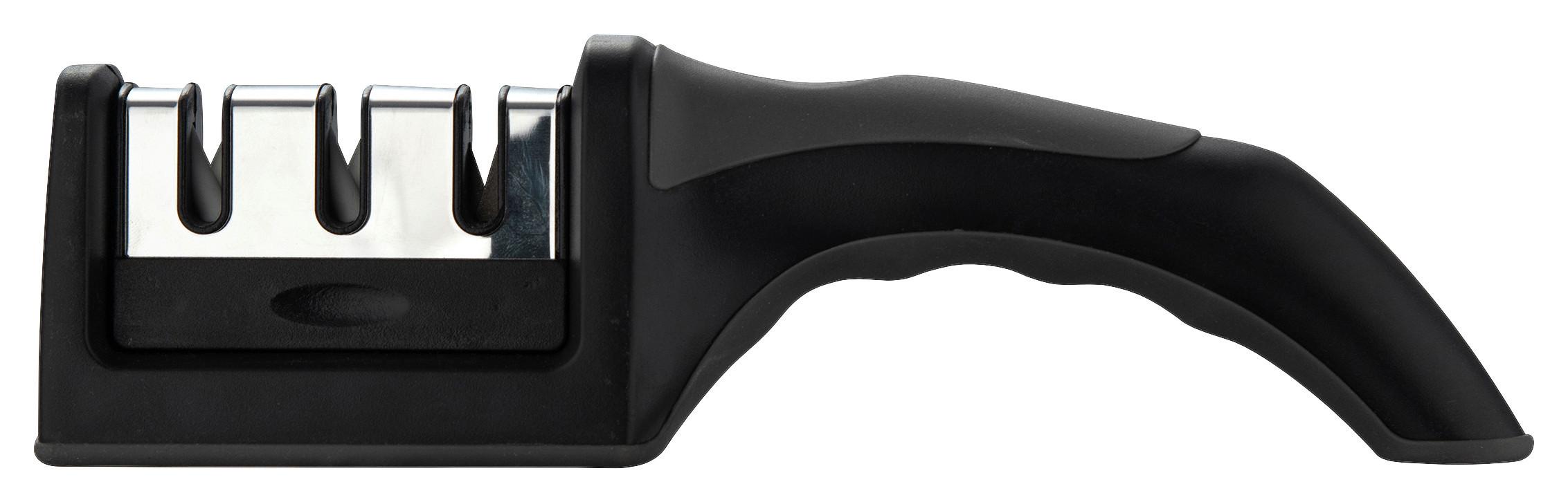 Késélező Pepper - fekete/szürke, Konventionell, műanyag/fém (5/21cm) - Mömax