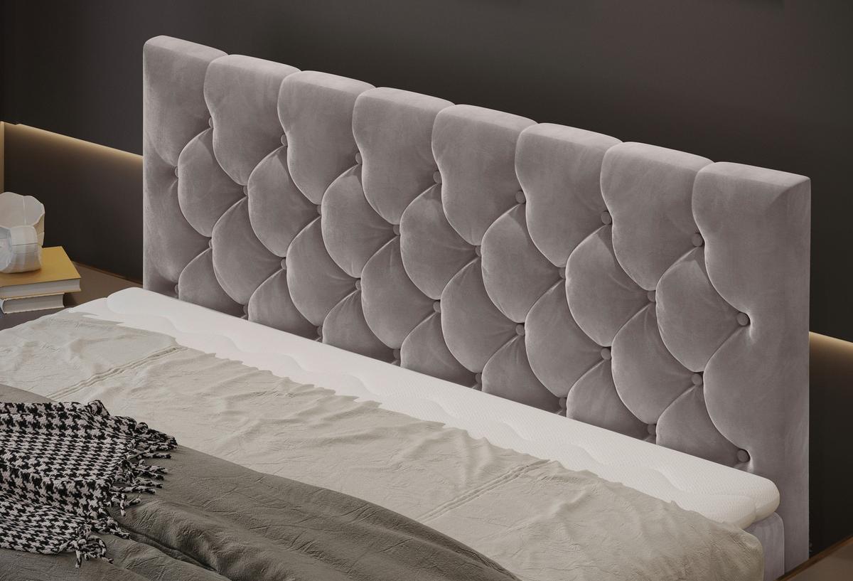 PAT BOXSPRING ELIO - bej, Romantik / Landhaus, textil (140/200cm) - James Wood