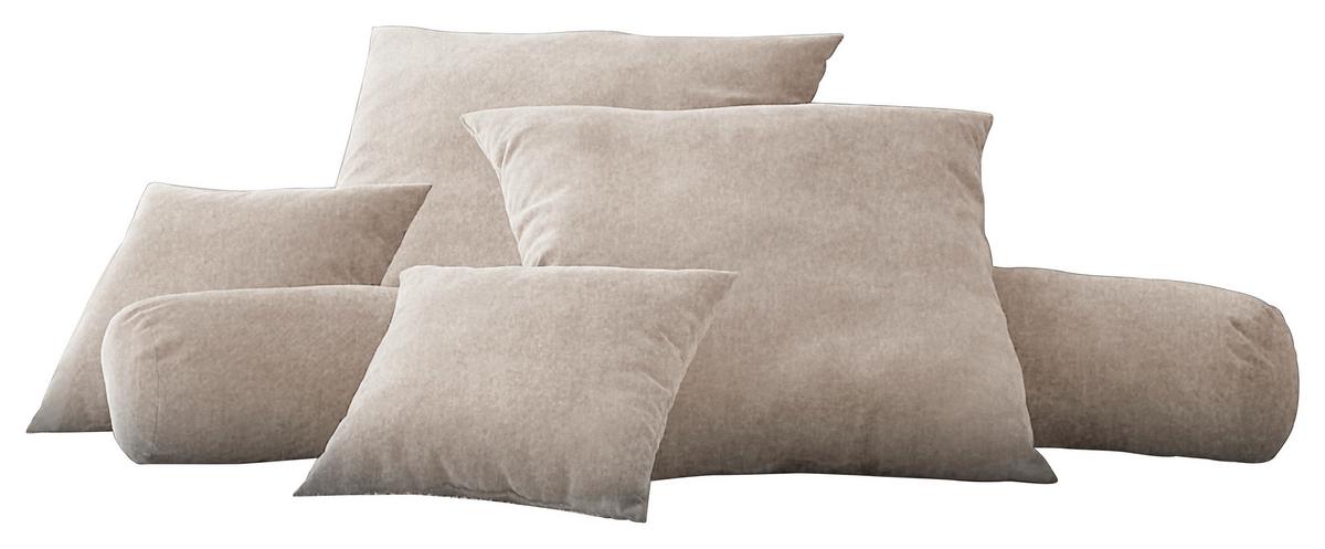 ZESTAW PODUSZEK ZUBER - beżowy, Design, tkanina - Carryhome