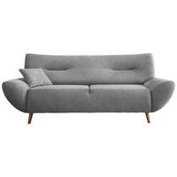 3-Sitzer-Sofa Drago Silberfarben Chenille - Wildeiche/Silberfarben, MODERN, Holz/Textil (205/81/90cm) - MID.YOU