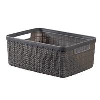 Tárolódoboz Jute - S - sötétszürke, Basics, műanyag (26.5/20/10.5cm) - Curver