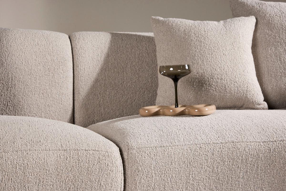 2-Sitzer-Sofa Cielo Beige - Beige, MODERN, Kunststoff/Textil (135/74/92cm) - Livetastic