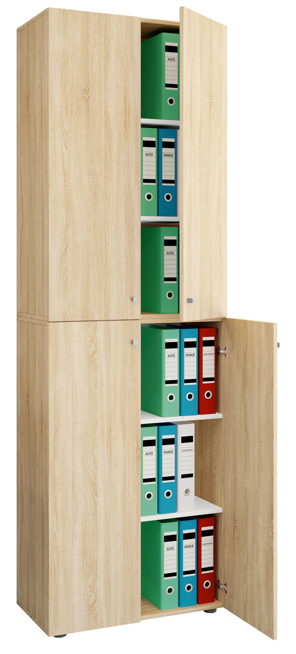 AKTENSCHRANK LONA XXL - Sonoma Eiche, Design, Holzwerkstoff (70/220/39cm) - MID.YOU