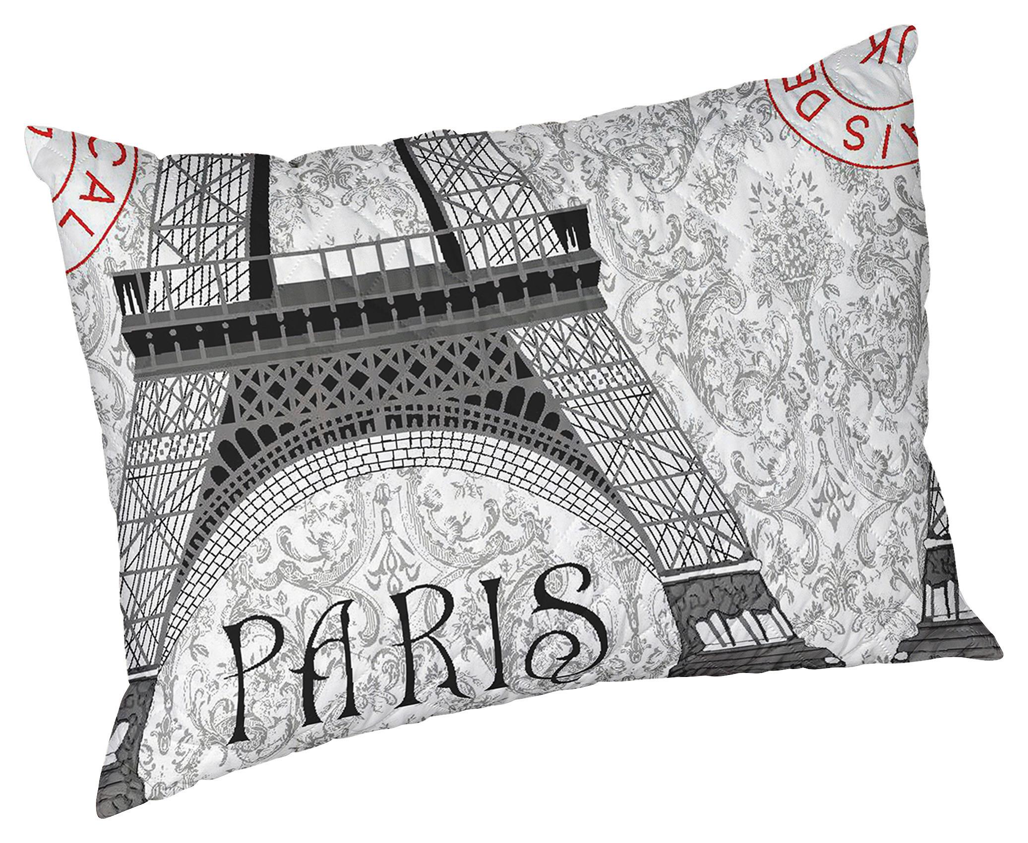 Párna Paris 50/70 - piros/fehér (50/70cm)