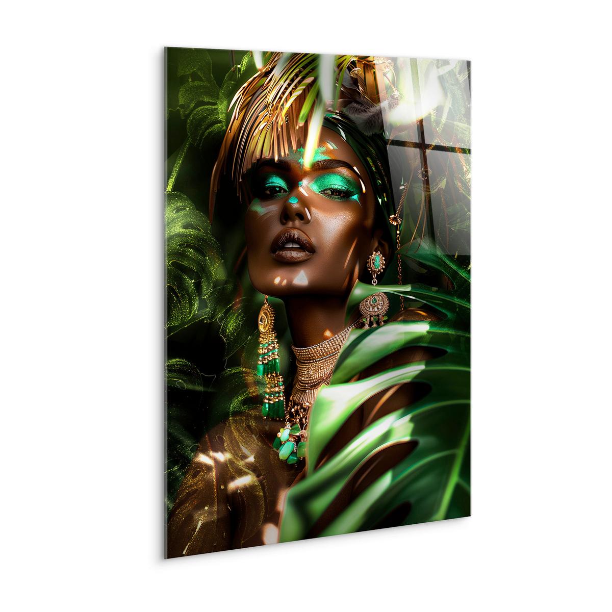 Glasbild Multicolor ca. 70x100cm - Multicolor, Basics, Glas/Papier (70/100cm)