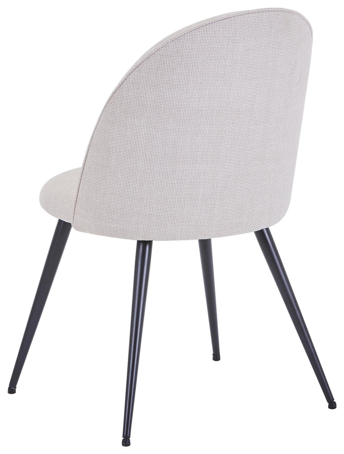 Stuhl Lotte Beige - Beige/Schwarz, Lifestyle, Textil/Metall (49.5/83.5/53.5cm) - Mömax