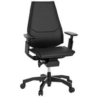 Pisarniški Stol Genidia Black, Črna - črna, Moderno, kovina/umetna masa (57/119/46cm) - MID.YOU