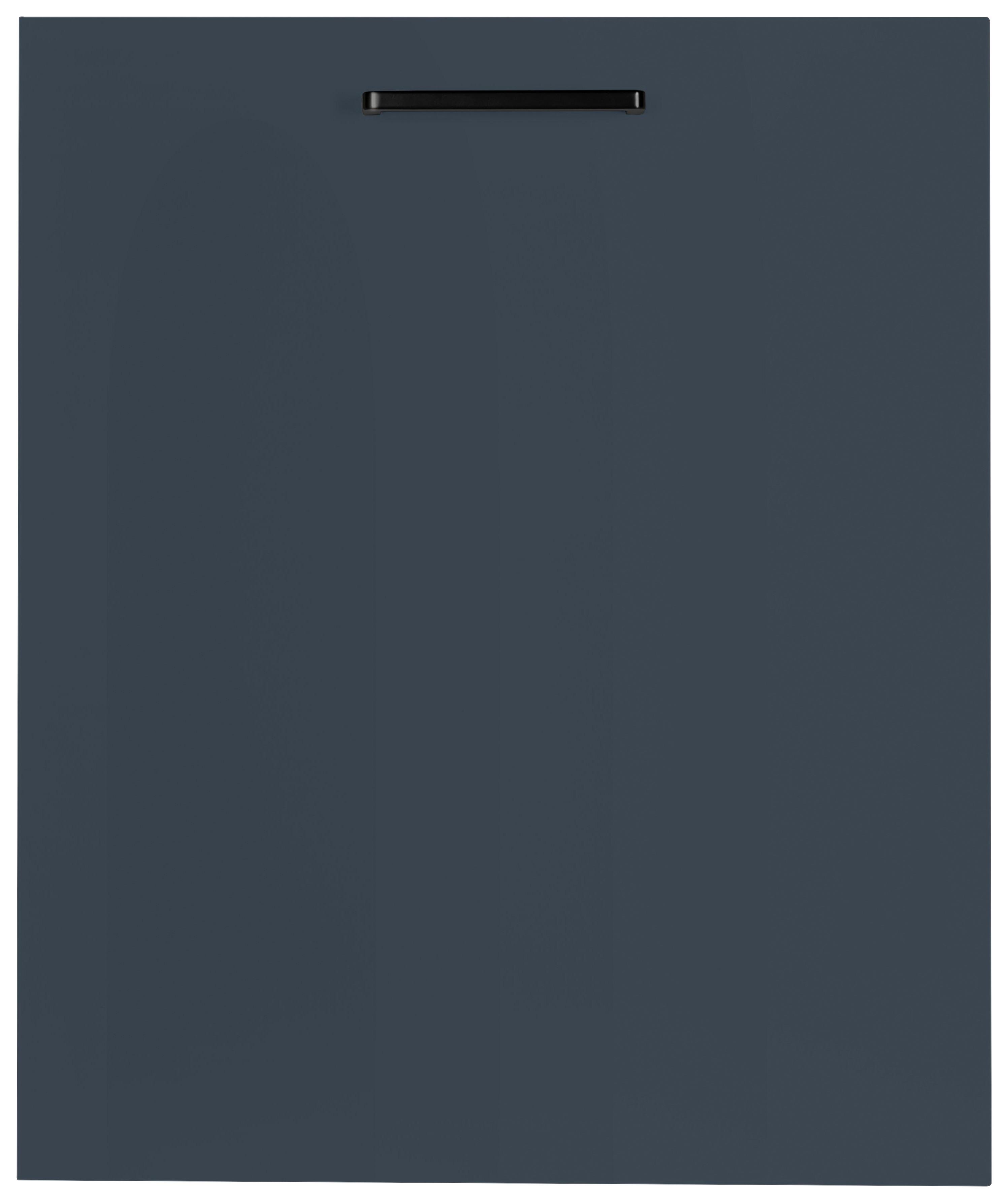 Geschirrspülerfront Easytouch Blau - Blau/Schwarz, MODERN, Holzwerkstoff/Metall (45/72/1,9cm) - Nobilia