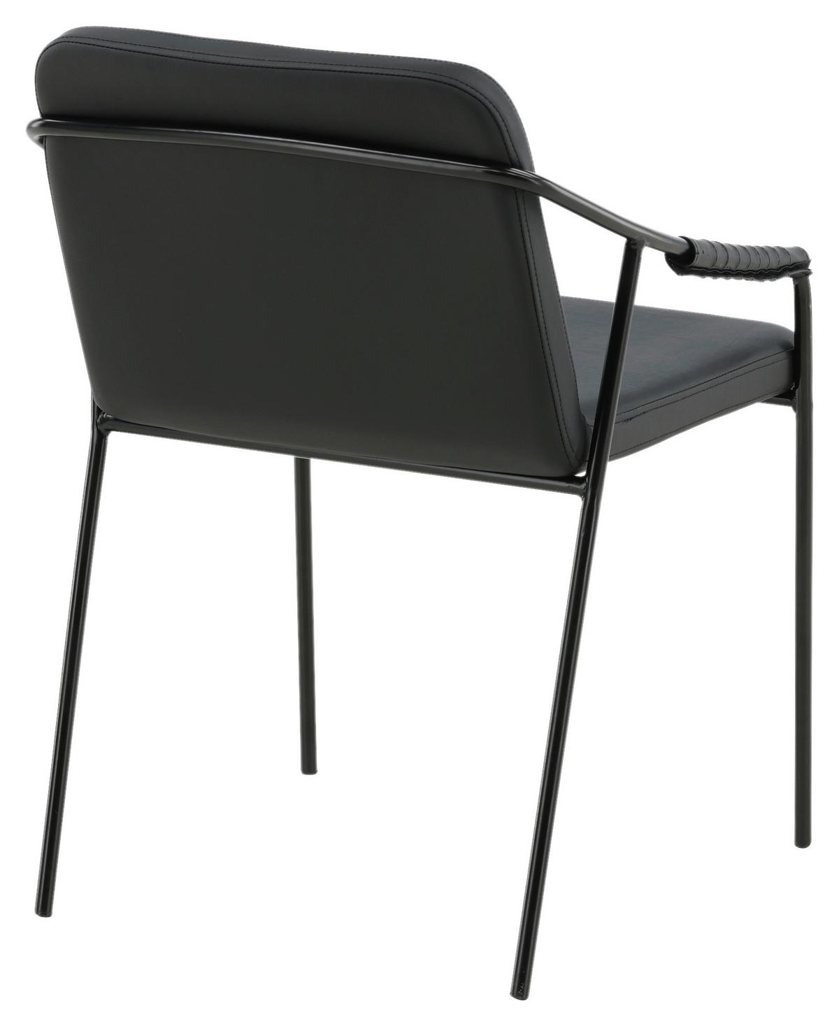 STUHL-SET TVIST - Schwarz, Design, Textil/Metall (53/77/59cm) - Livetastic