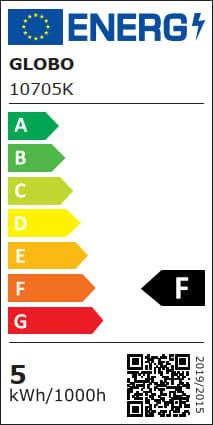 LED-Leuchtmittel 10705K max. 4,7 Watt - Klar, Glas (5/5,3cm)