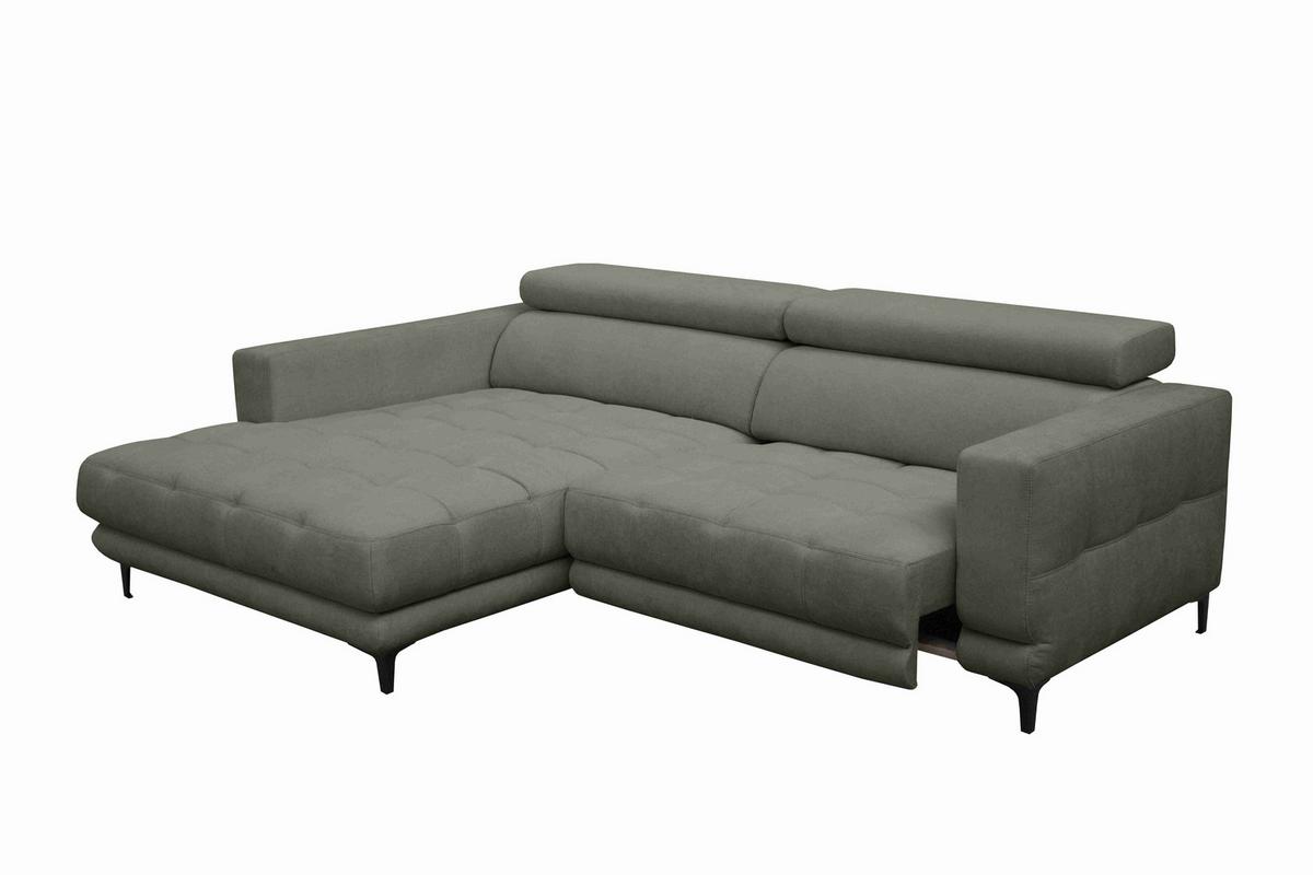 Sarokkanapé Aspen - zöld, Konventionell, faalapú anyag/textil (192/264cm)