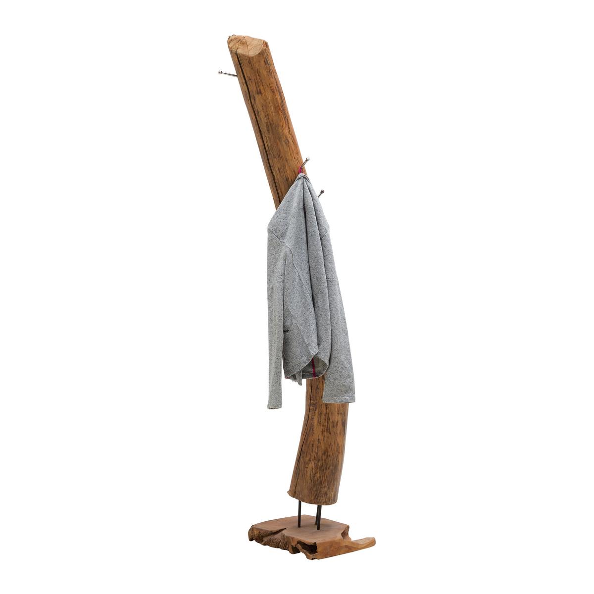 Kleiderständer in Teakfarben - Teakfarben, Lifestyle, Holz (32/180/32cm) - Premium Living