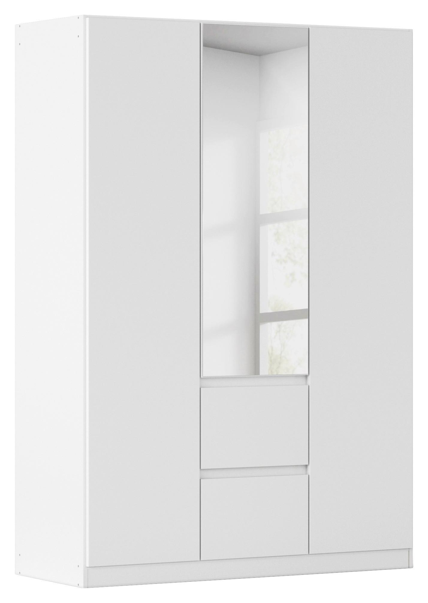 DULAP USI ROTATIVE NIDDA - argintiu/alb, Basics, material pe bază de lemn (136/197/54cm) - Modern Living