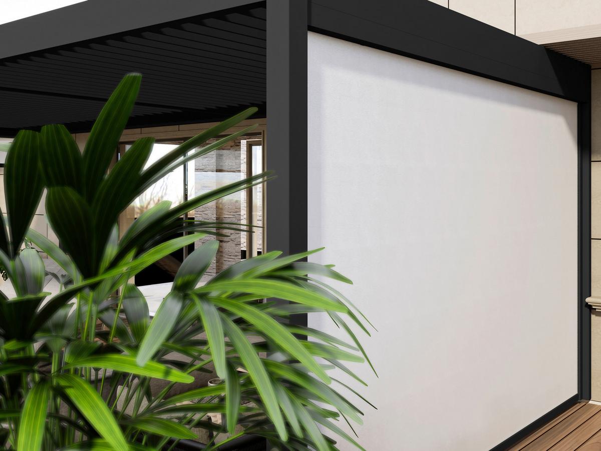PERGOLA-ROLLO FÜR DELUXE 2,65M ANTHRAZIT - Anthrazit, Basics, Textil/Metall (265/235/10cm) - Gardenson