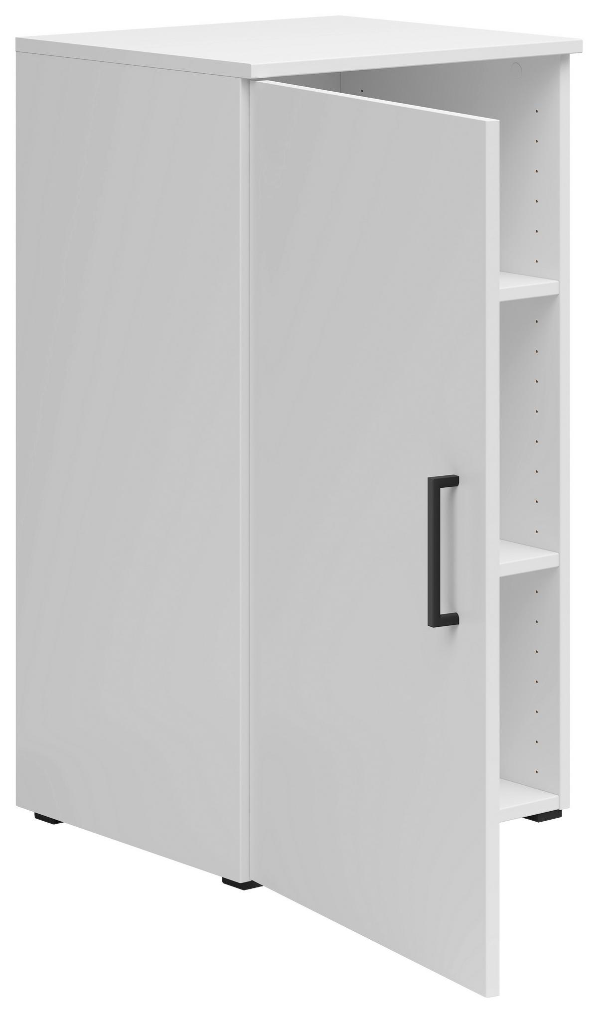 Komoda Multi - bijela/crna, Moderno, drvni materijal/plastika (45/83/40cm) - Modern Living