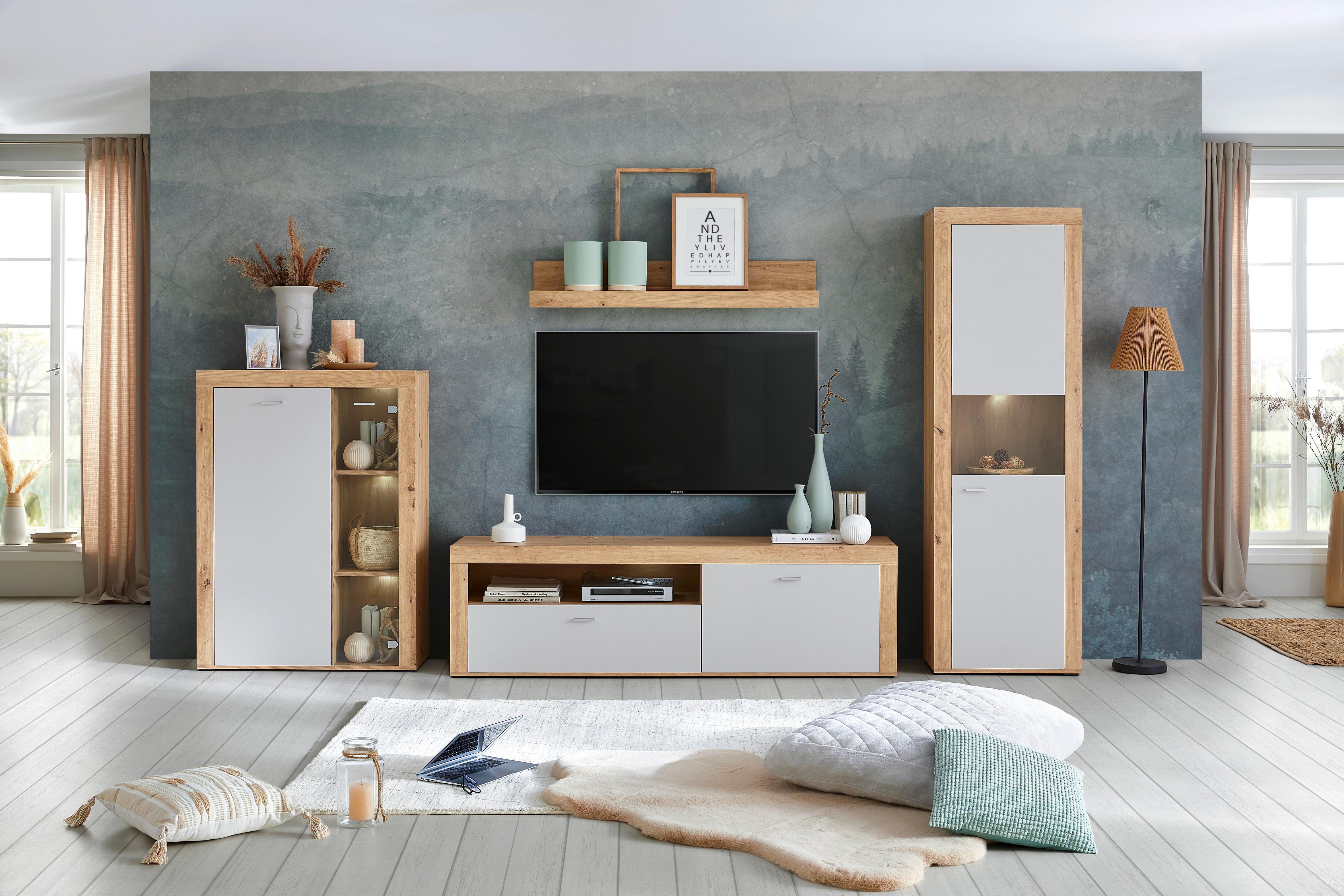 Tv Komoda Canberra - boje kroma, Moderno, drvni materijal/plastika (180/53,1/41,8cm) - Modern Living