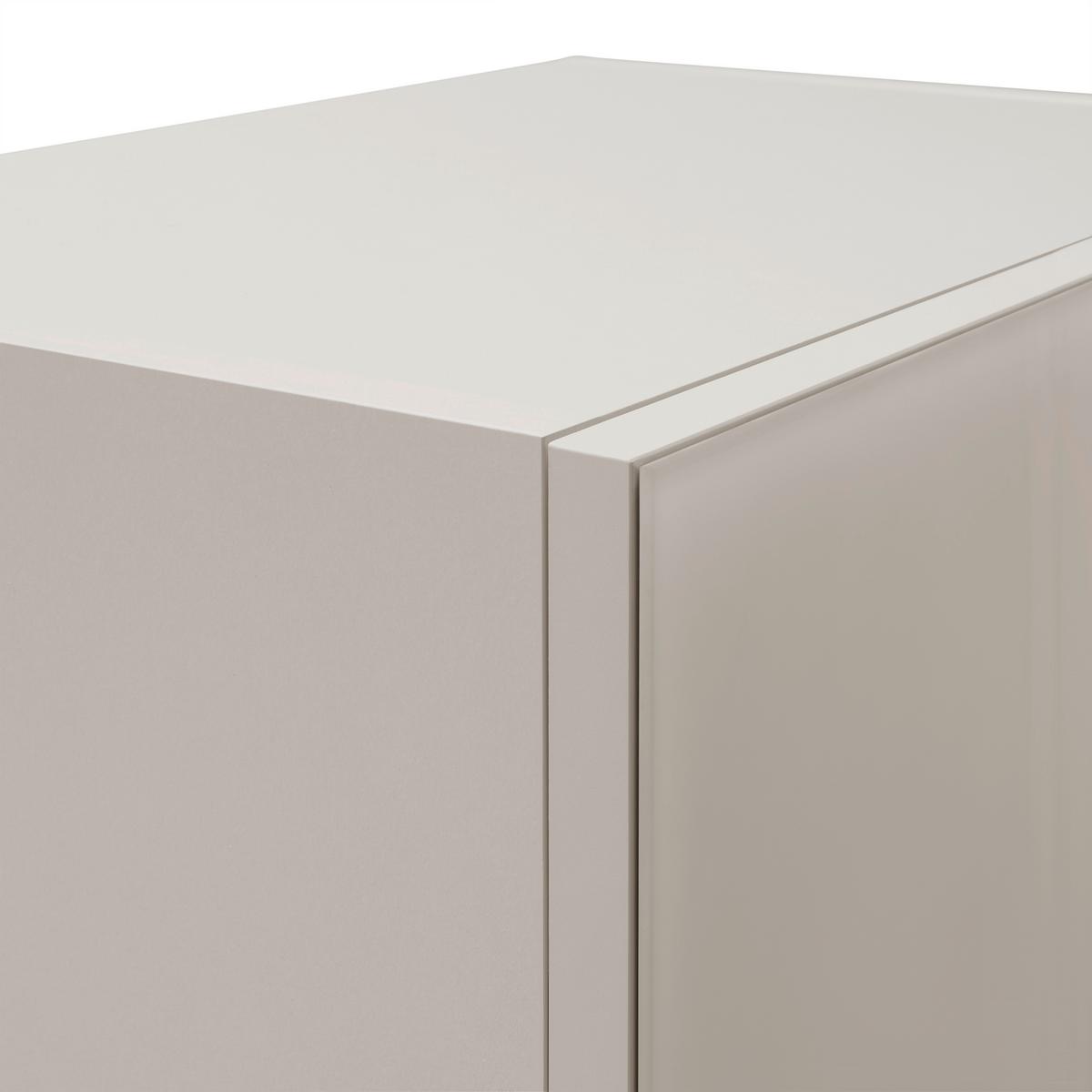 Hängeelement Siena Kaschmir - Chromfarben/Kaschmir, MODERN, Glas/Holzwerkstoff (45/149/32cm) - Premium Living