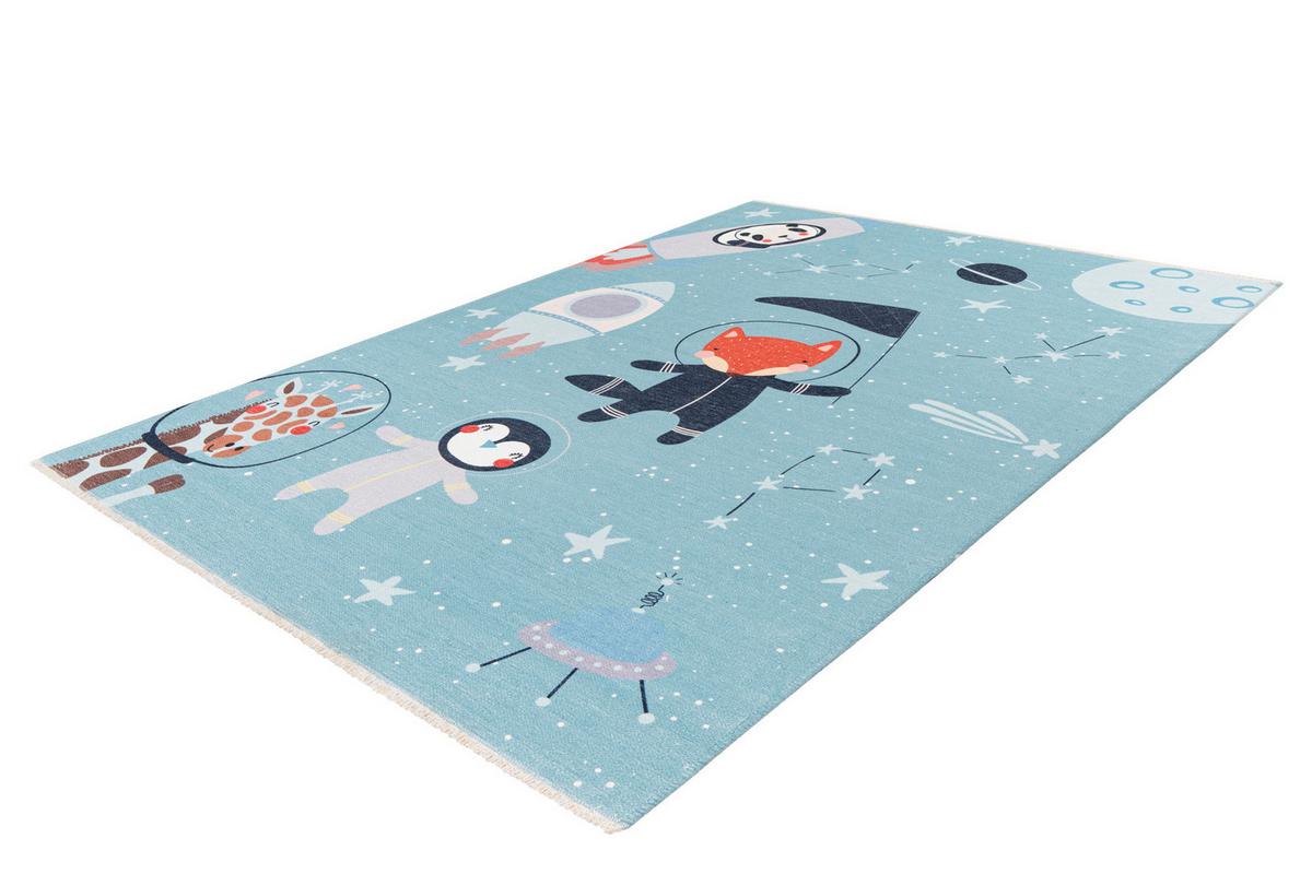 KINDERTEPPICH MY GRETA - Blau/Weiss, Trend, Textil (115/170cm) - Ben'n'jen