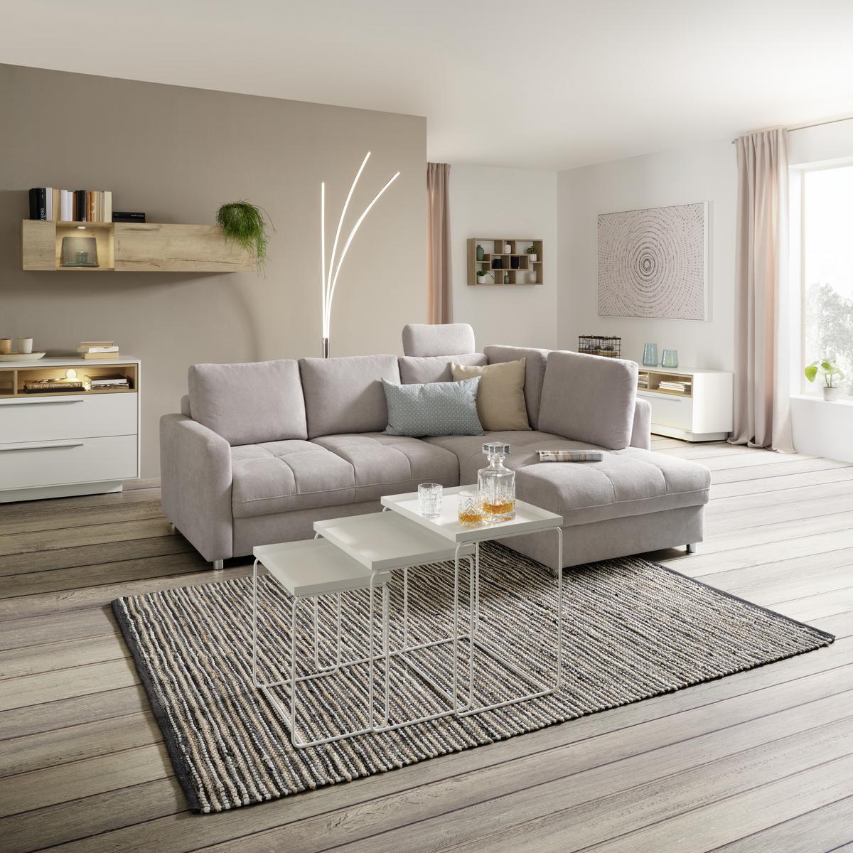 Hängeelement in Eichefarben - Eichefarben/Weiß, MODERN, Holzwerkstoff/Metall (144/35/38cm) - Premium Living