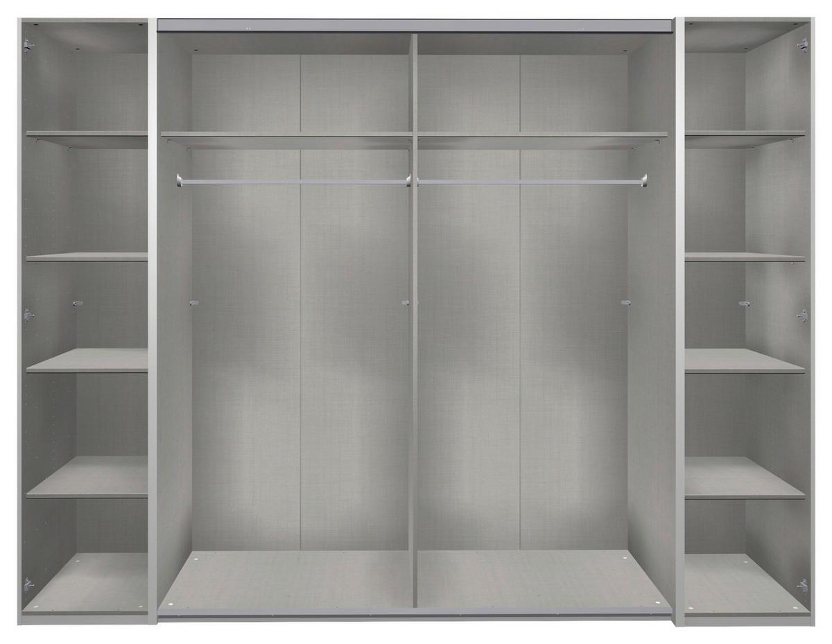 Ormar S Kliznim Vratima Kopenhagen - boje grafita/tamno siva, Basics, drvni materijal/metal (272/210/65cm) - Modern Living