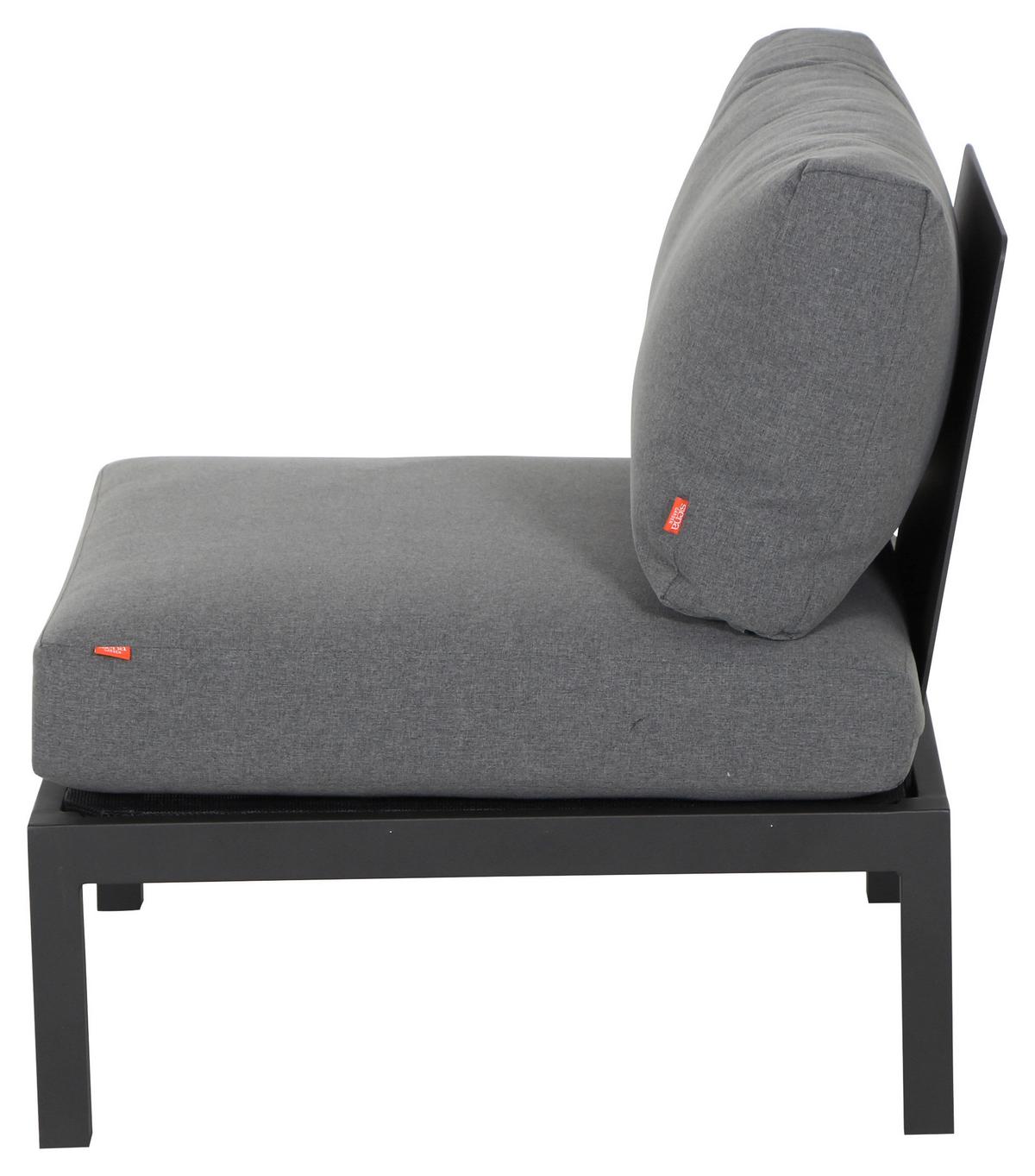 LOUNGESESSEL H16563 - Anthrazit, MODERN, Metall (70/70/84cm) - Siena Garden