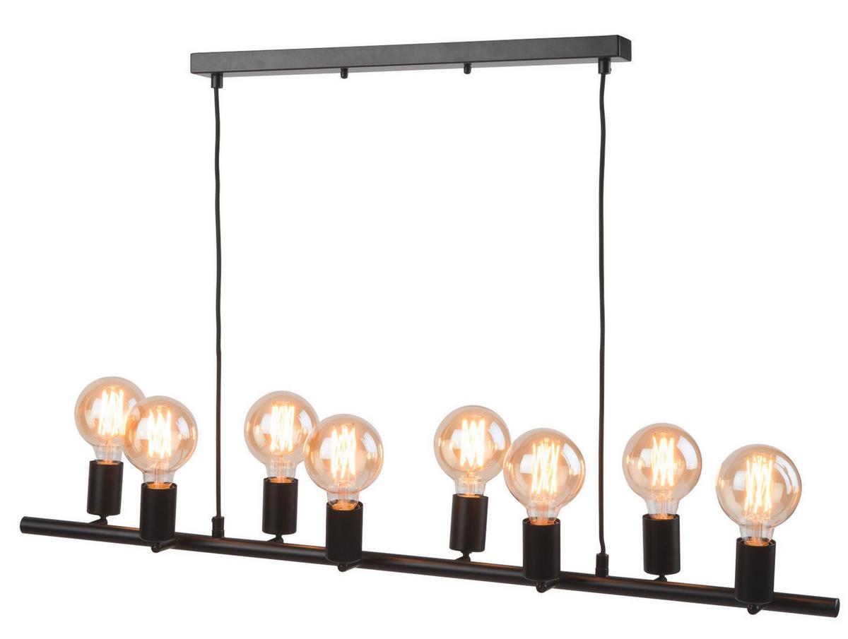Függőlámpa Miami/h8/b - fekete, Design, fém (105/28/28-175cm) - It's about Romi