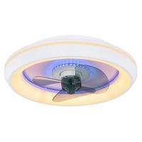 Stropni Ventilator 03631 Joey - siva/bela, Basics, kovina/umetna masa (45/13cm) - Globo