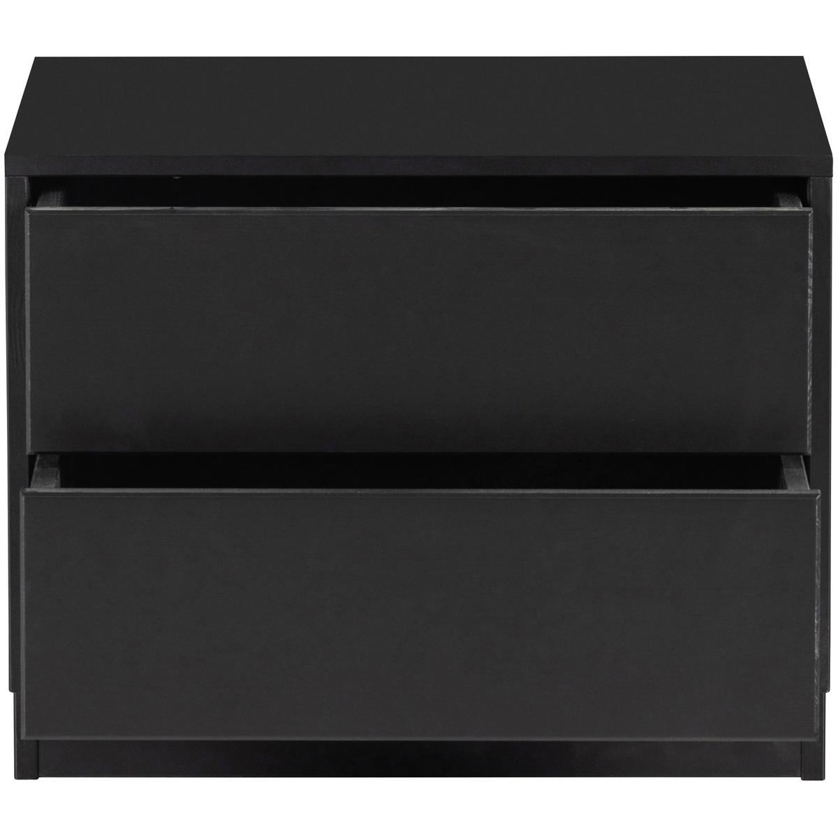 Lowboard Finca Schwarz - Schwarz, Design, Holz (50/40/40cm) - Livetastic