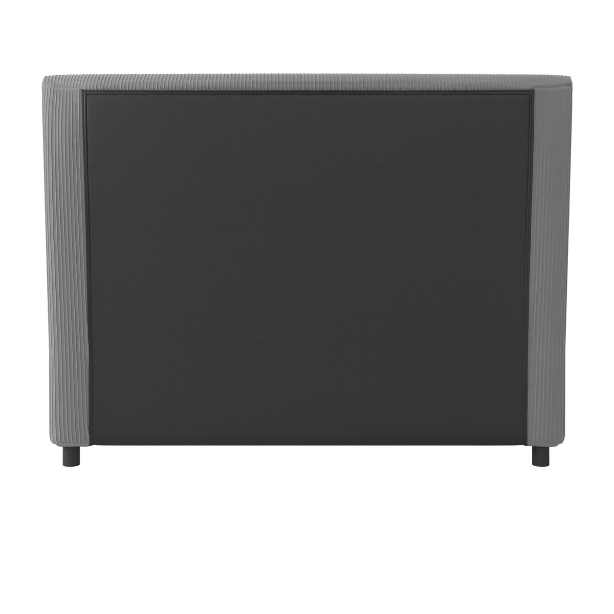 Polsterbett Marie ca. 180x200 cm Grau - Hellbraun/Dunkelbraun, MODERN, Holz/Textil (180/200cm) - Bessagi Home