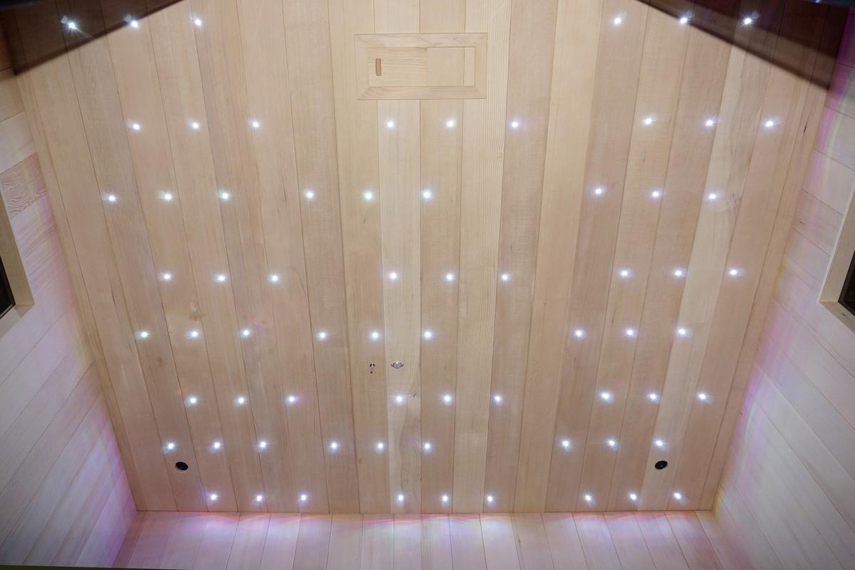 Infrarotkabine Carbon 2 in Braun ca. 180x195x150cm - Naturfarben, Basics (180/195/150cm) - Sanotechnik