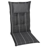 PODUSZKA NA FOTEL 23524 - antracytowy/szary, Design, tkanina (50/7/120cm) - Mömax