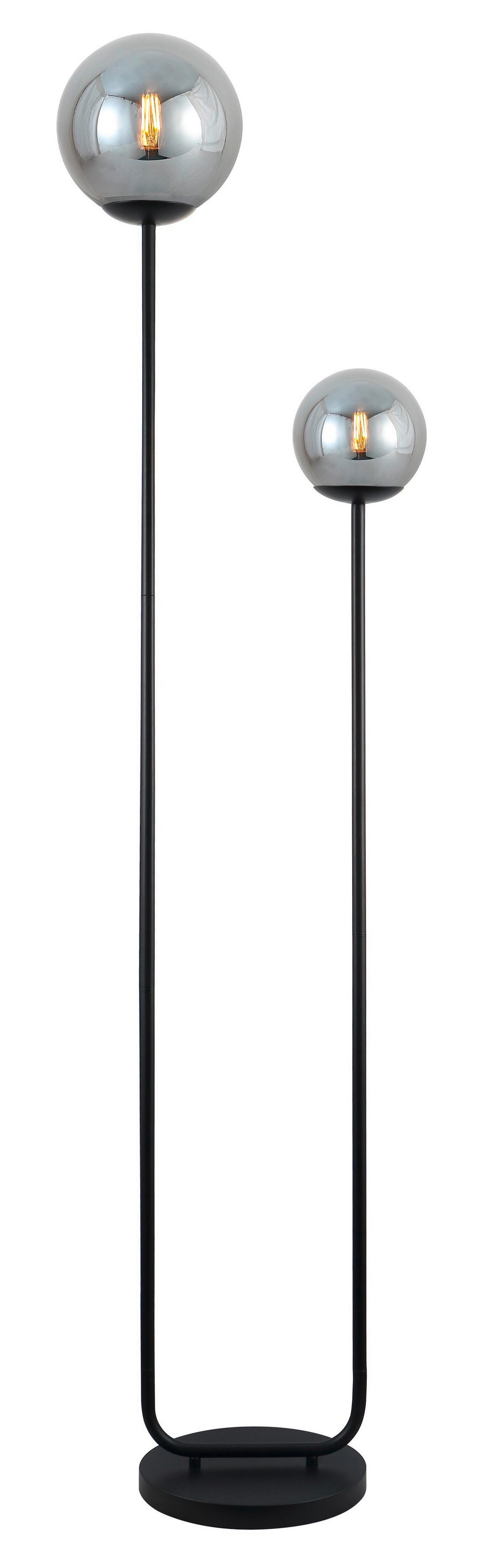 Stehleuchte Sehr Schwarz max. 25 Watt - Schwarz, MODERN, Glas/Metall (40/25/160cm)