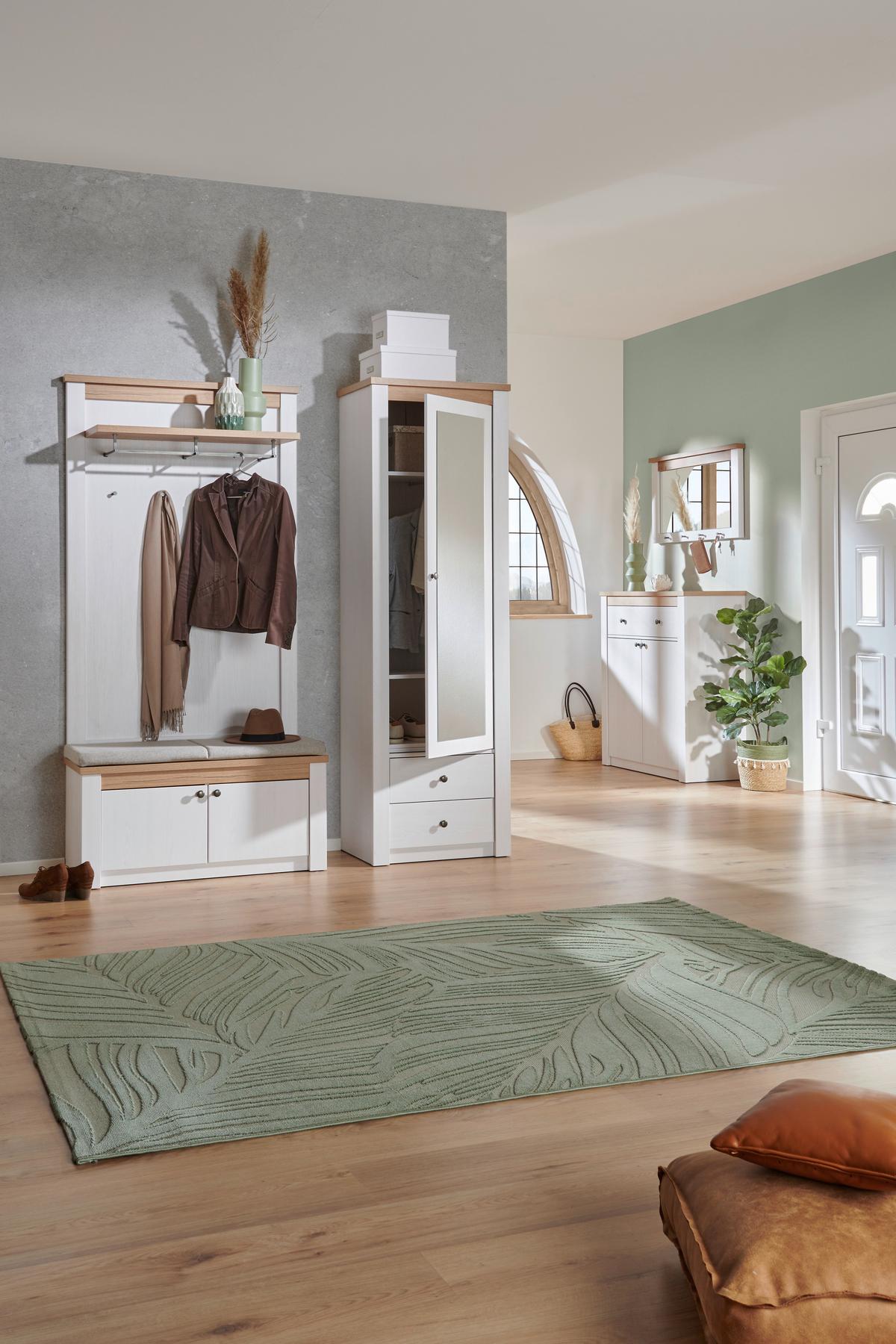 Klop Rovigio, Barva Macesna, Bela - črna/barve hrasta, Basics, kovina/umetna masa (97/45,5/42,5cm) - Landscape