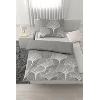 Lenjerie de pat Noa cca. 140x200/50x70cm - alb/gri, textil (140/200cm) - Mömax