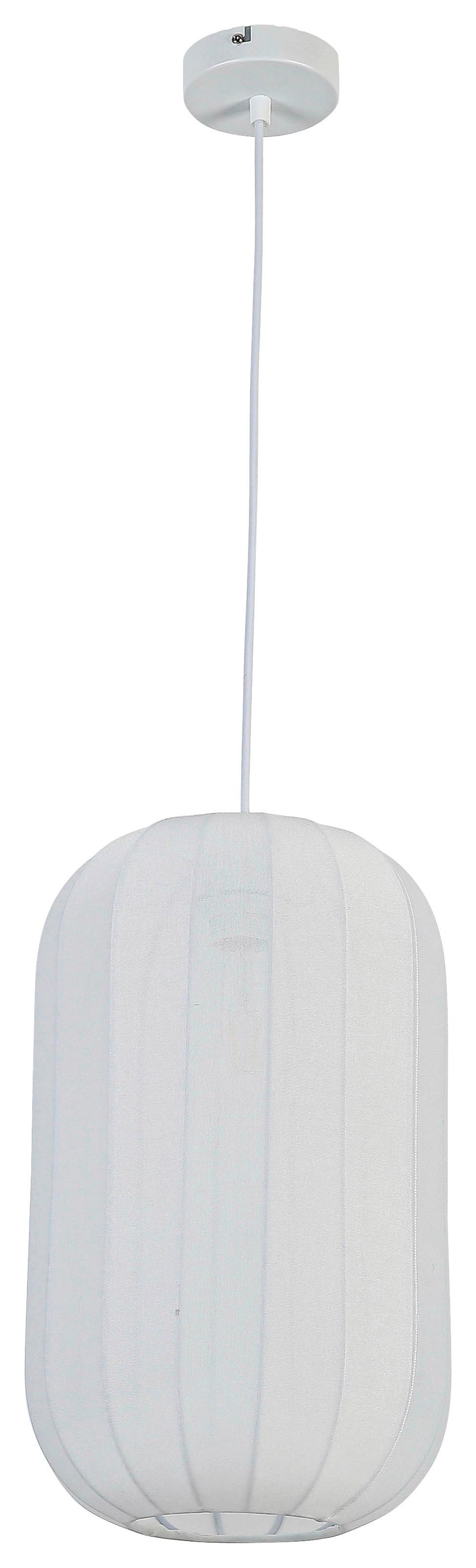 HÄNGLAMPA STOIU - vit, Modern, metall/textil (25/120cm) - Mömax