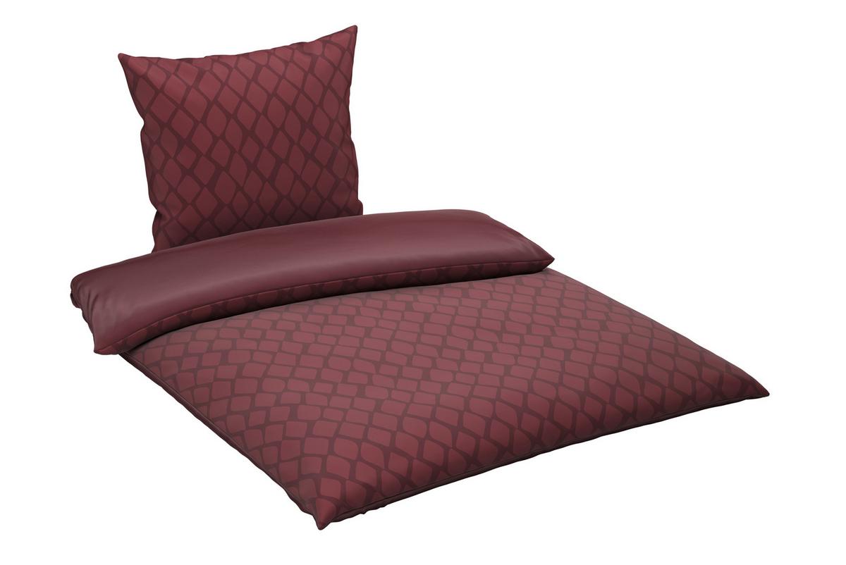 POŚCIEL DWUSTRONNA SNAKO - DK - wiśniowoczerwony, Design, tkanina (200/200cm) - Dieter Knoll