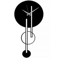 ZEGAR ŚCIENNY FULL EMPTY - czarny, Lifestyle, metal (32/62/3cm)