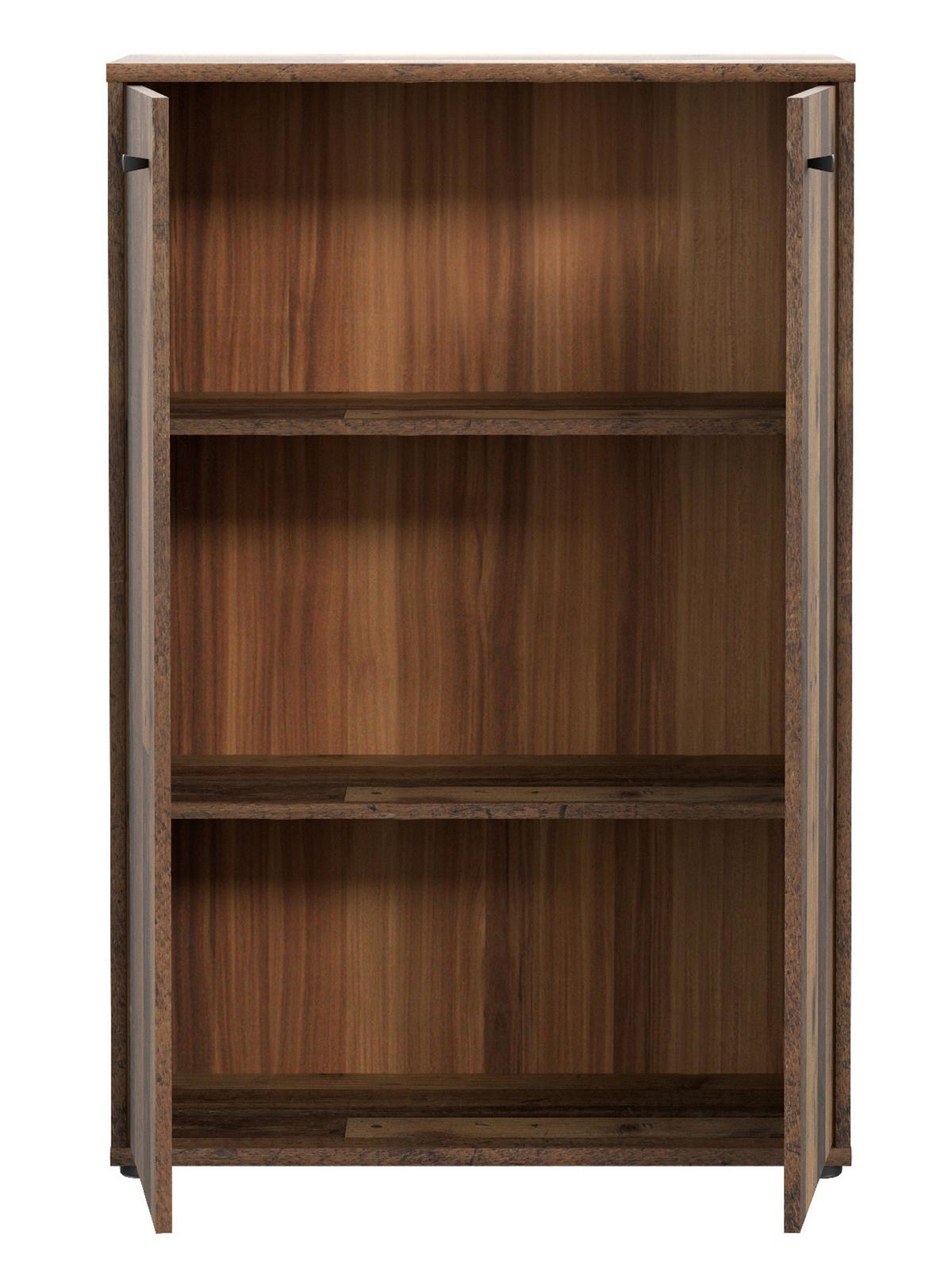 Komoda Tempra 2, Rjava - temno rjava/sivorjava, Design, leseni material (73,7/111,1/34,8cm)