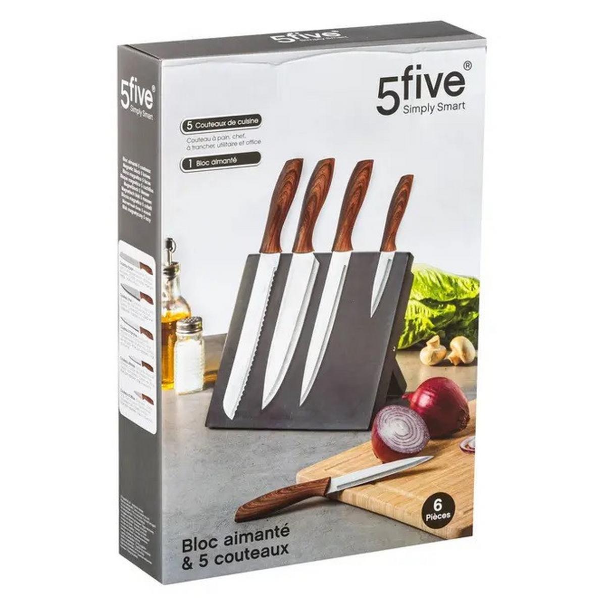 Stojalo Za Nože Five - Moderno (23,2/19/32cm) - Mömax