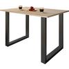 SCHREIBTISCH LONA - Silberfarben/Schwarz, Design, Holzwerkstoff/Metall (160/80/76cm) - MID.YOU