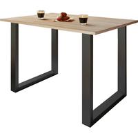 SCHREIBTISCH LONA - Silberfarben/Schwarz, Design, Holzwerkstoff/Metall (160/80/76cm) - MID.YOU