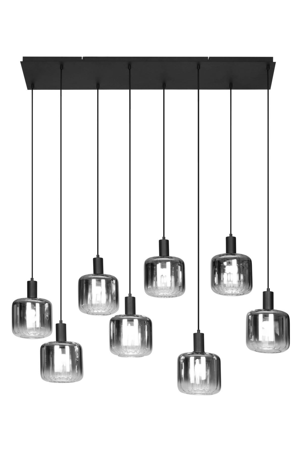 LAMPA WISZĄCA PORTLAND - czarny, Modern, tworzywo sztuczne/metal (123/39/150cm) - Novel
