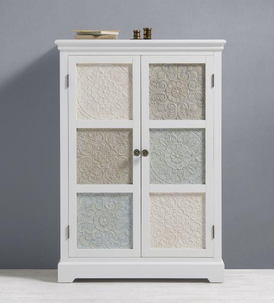 Kleiderschrank Avery - Multicolor, MODERN, Holz/Metall (85/120/38cm) - Bessagi Home