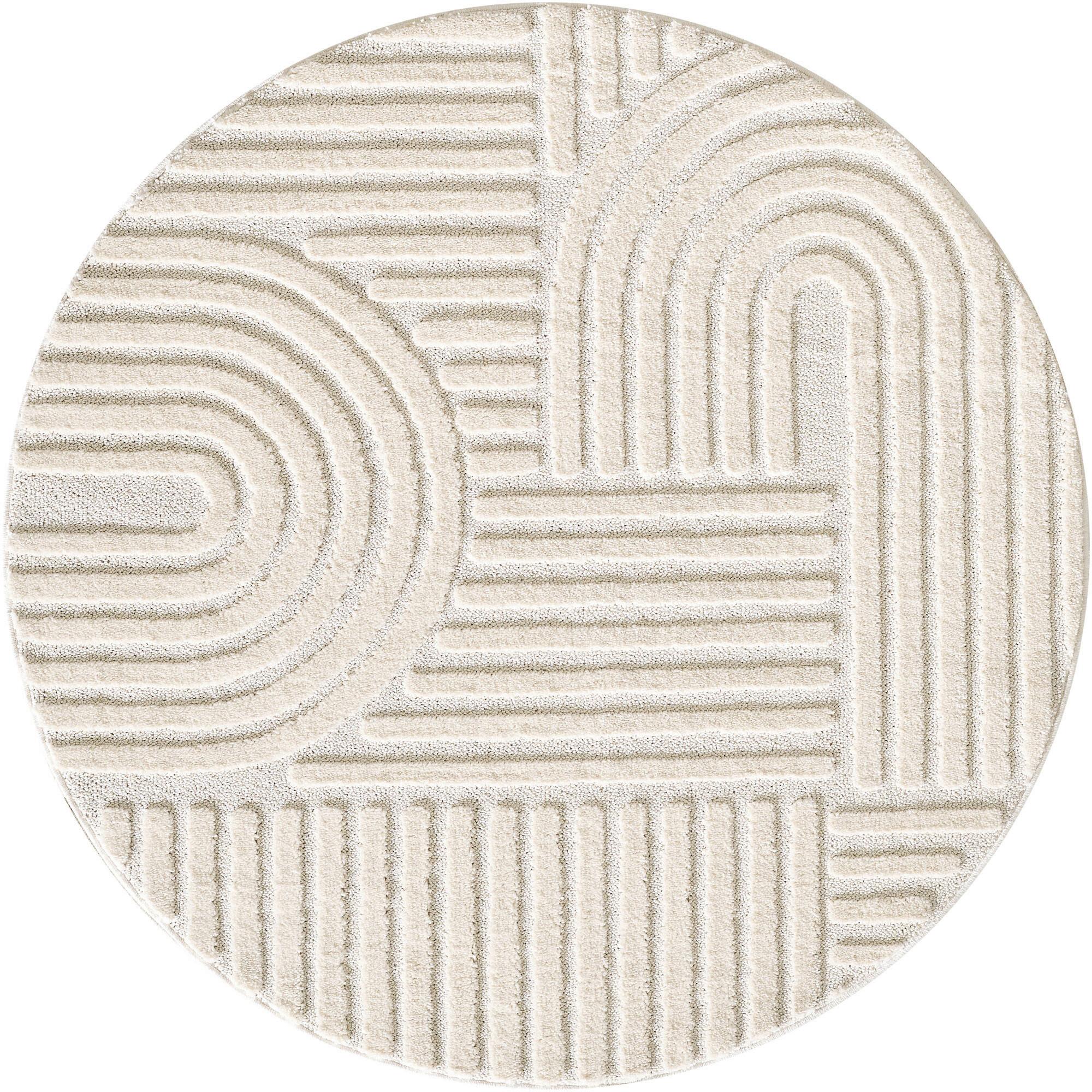 Preproga Z Visokim Florom Art, Krem, 200cm - krem barve, Basics, tekstil (200cm) - Novel