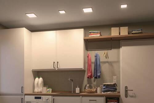 LED-Paneel Areo VariFit in Weiß max. 6,5 Watt - Weiß, Design, Kunststoff (11,8/11,8/1,2cm) - Paulmann