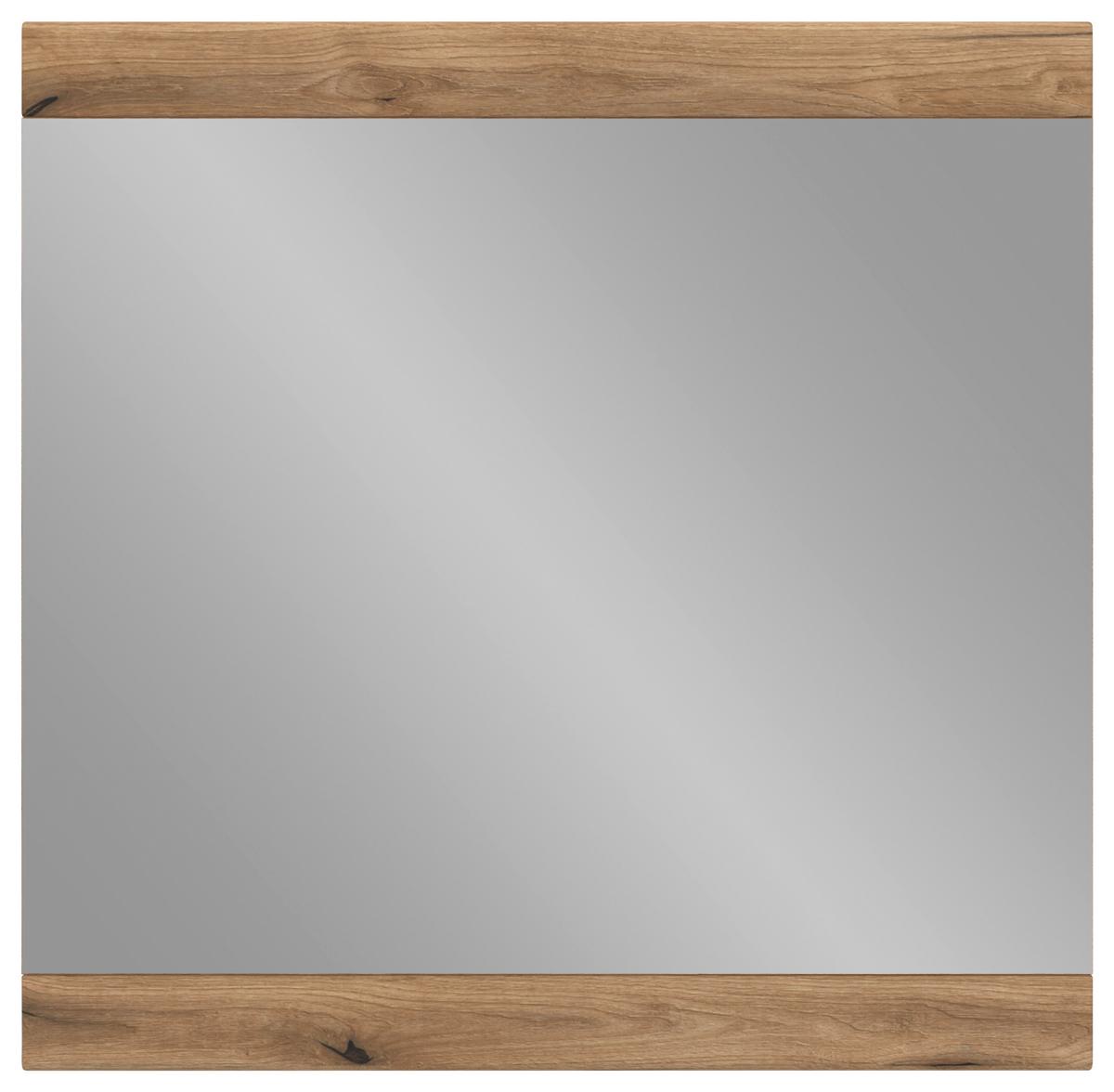 Oglindă DELAMAR - culoare lemn stejar, Trend, sticlă/material pe bază de lemn (88,2/86,5/2cm) - Modern Living