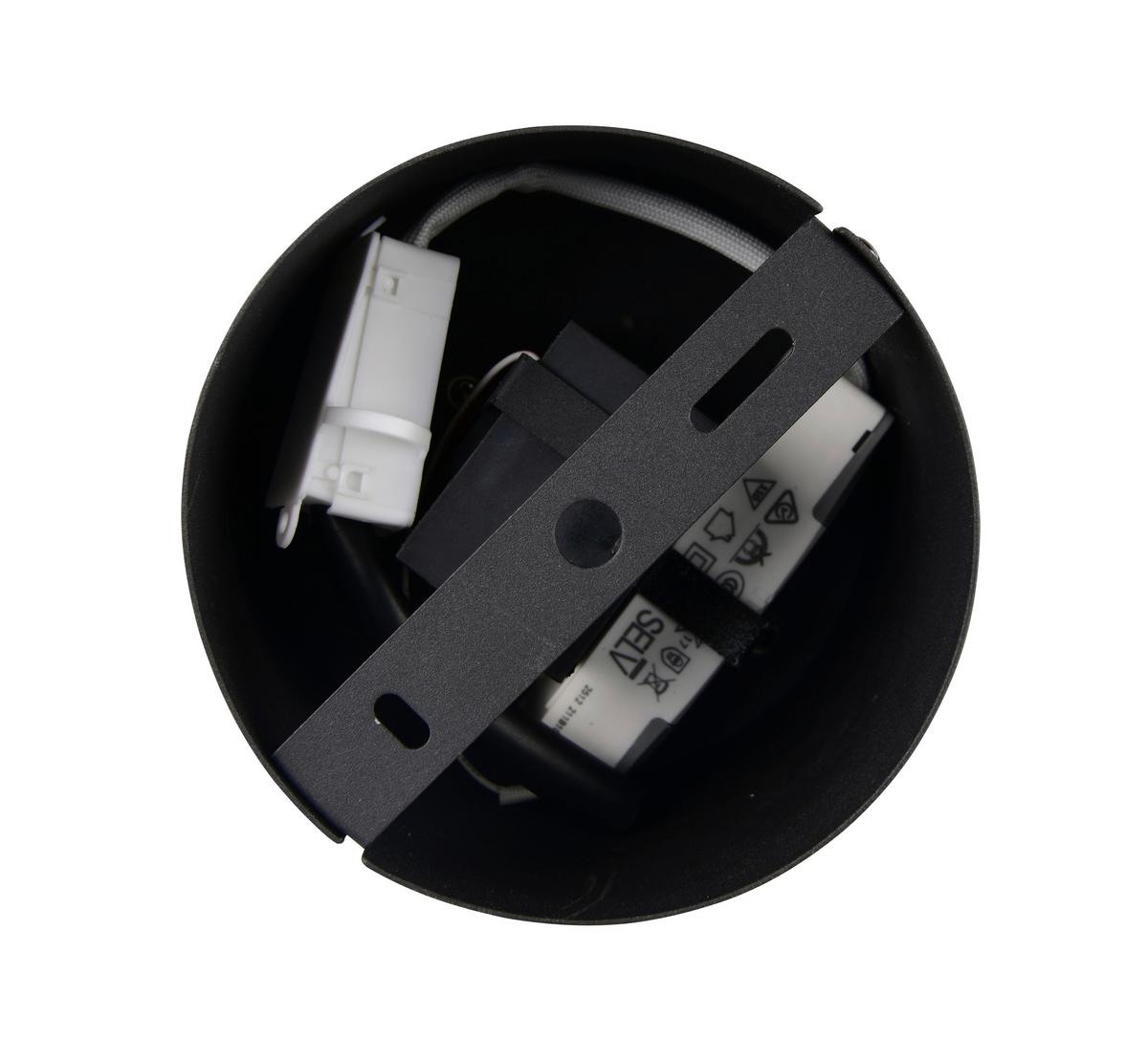 Led Függőlámpa Sestine 1 Égős - fekete/fehér, Modern, műanyag/fém (11/150cm) - Mömax