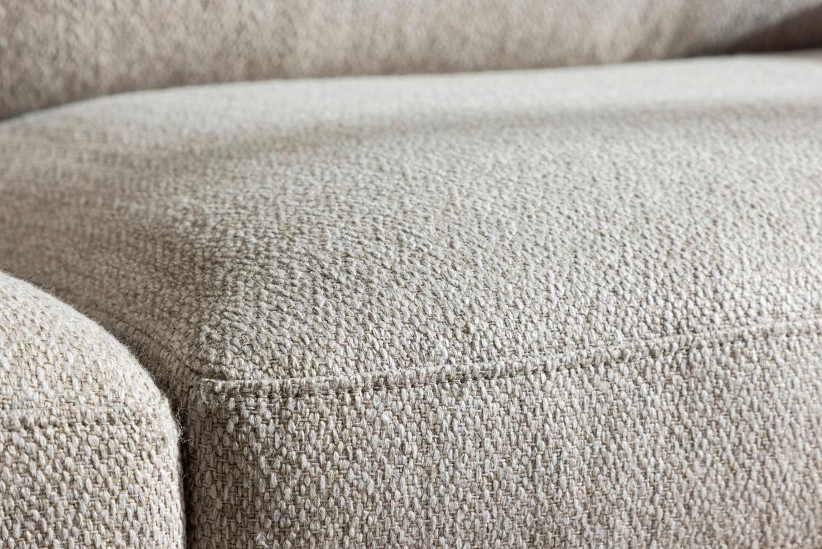 3-Sitzer-Sofa Olympos Beige - Beige, MODERN, Holz/Textil (214/90/88cm) - Livetastic