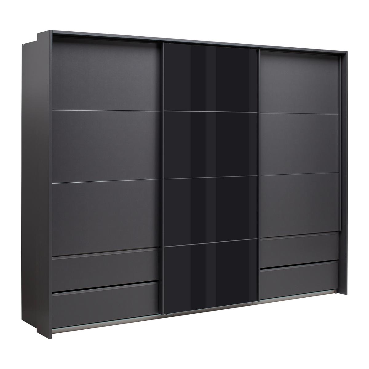 Passepartout Elara Grau - Grau, Konventionell, Holzwerkstoff (278/214/23cm) - Premium Living