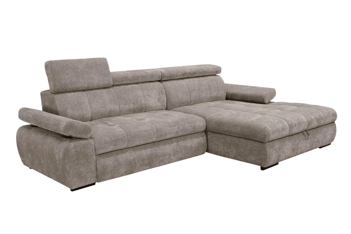 Kutna Garnitura Vegas - crna/taupe, Design, drvo/tekstil (294/173cm) - Modern Living